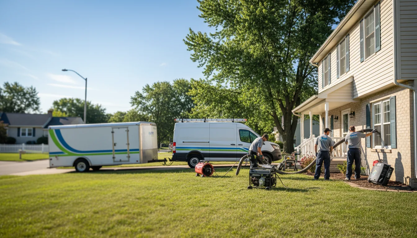 Flooded Basement Restoration And Cleanup With Repair in Yellow Springs, OH near me